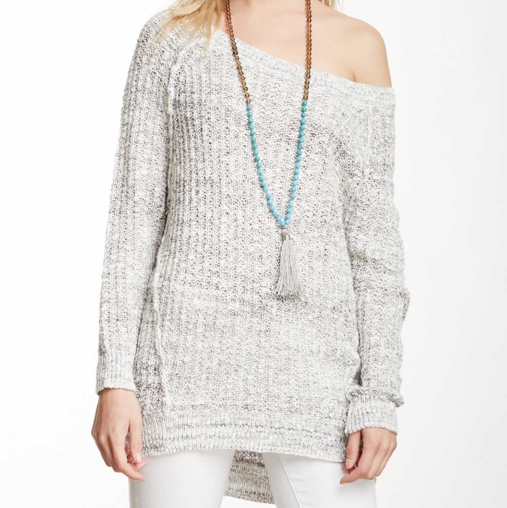 Free People Star Dune Marled Knit Pullover
